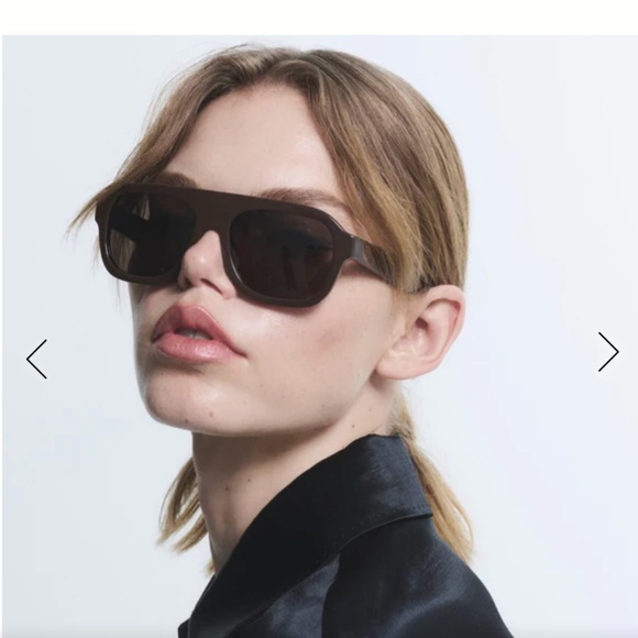 Heaven Mayhem VITTORIA GLASSES NEW - Brown Aviator Sunglasses main image 6